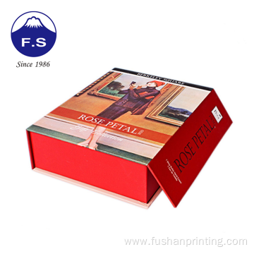 Luxury Fancy Gift Christmas Rigid Paperboard Book Box